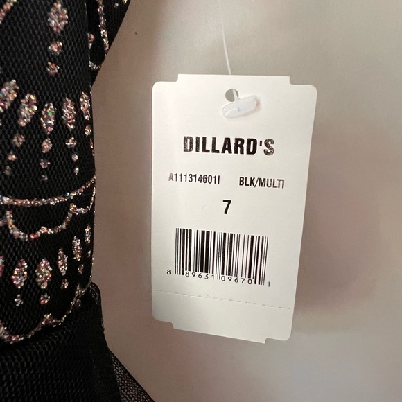 NEW with tags Poppies and Roses sparkly black girls dress size 7‎ from Dillards - Picture 8 of 11